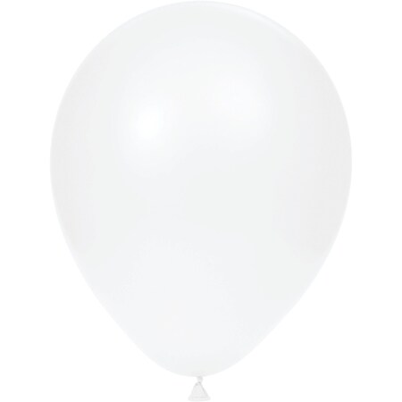 Creative Converting Latex Balloons 12" White, 12", 180PK 041320